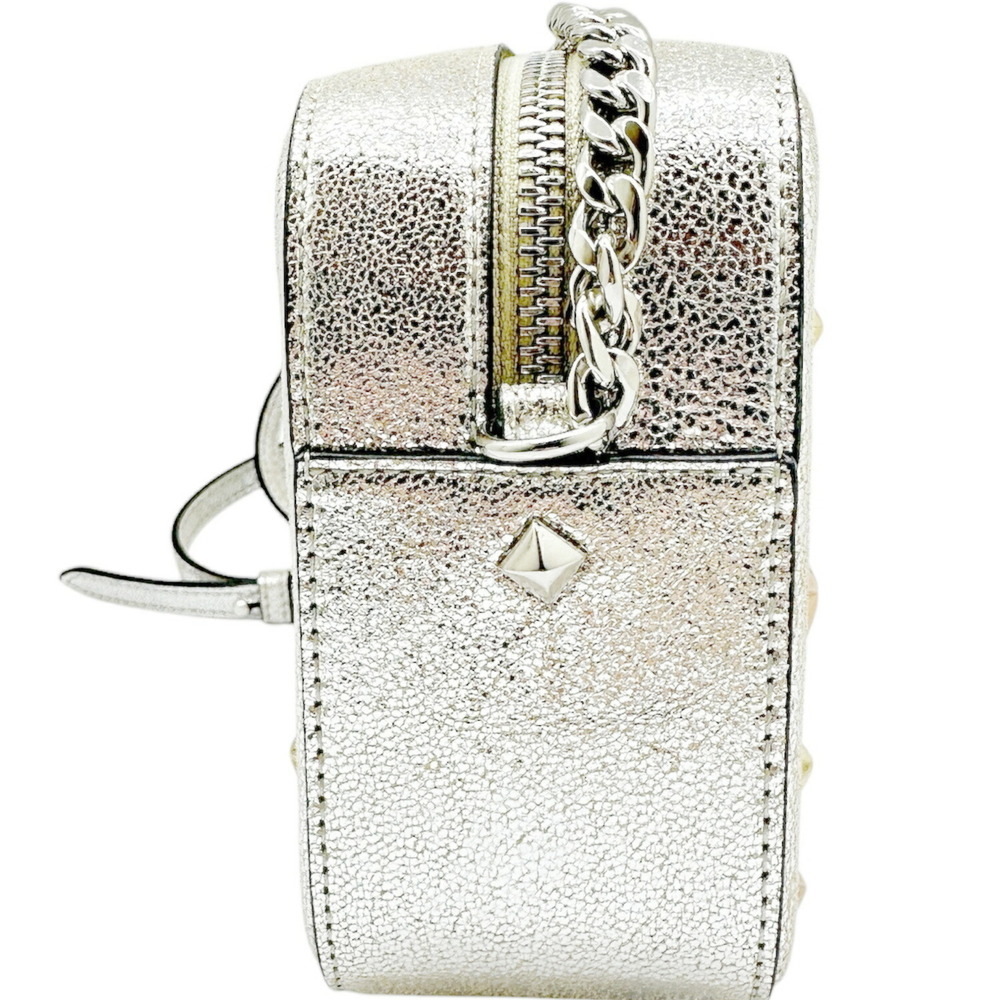JIMMY CHOO Silver Leather Shoulder Bag - Picture 4 of 12